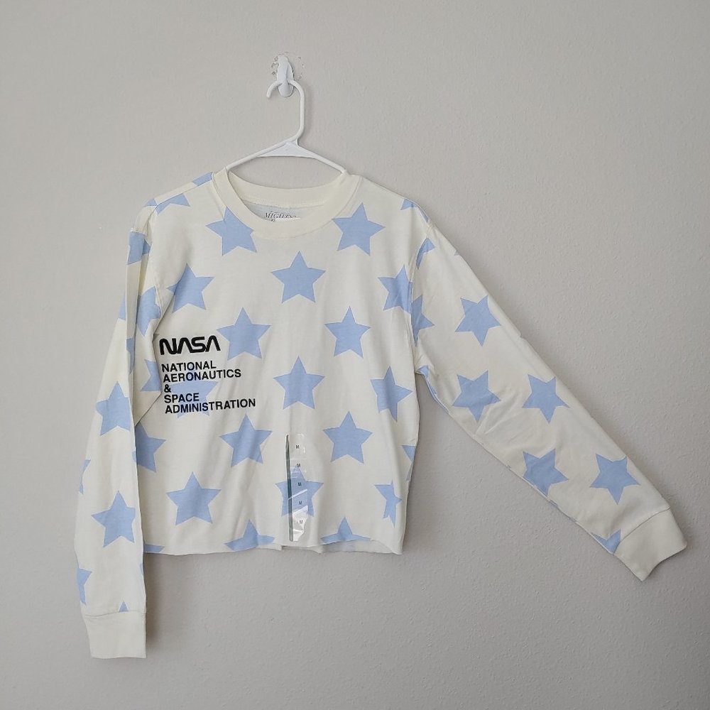 Mighty Fine Women's NASA Star Long Sleeve T-Shirt